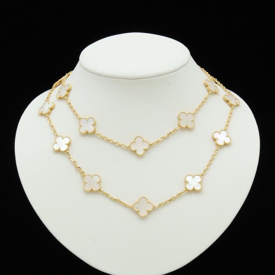 Van Cleef & Arpels ヴァン クリーフ & アーペル VCA ヴィンテージ アルハンブラ ロングネックレス 20モチーフ K18 マザーオブパール VCARA42100 | Van Cleef ＆ Arpels | 05
