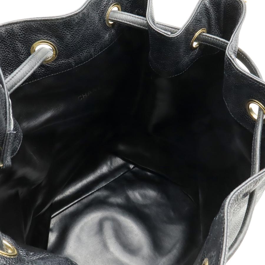 CHANEL シャネル ココマーク リュックサック ショルダーバッグ ワンショルダー 2WAY トートバッグ 巾着 ブラック 黒 ゴールド金具 | CHANEL | 07