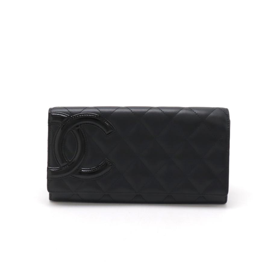 CHANEL シャネル カンボンライン ココマーク 2つ折長財布 二つ折り長 