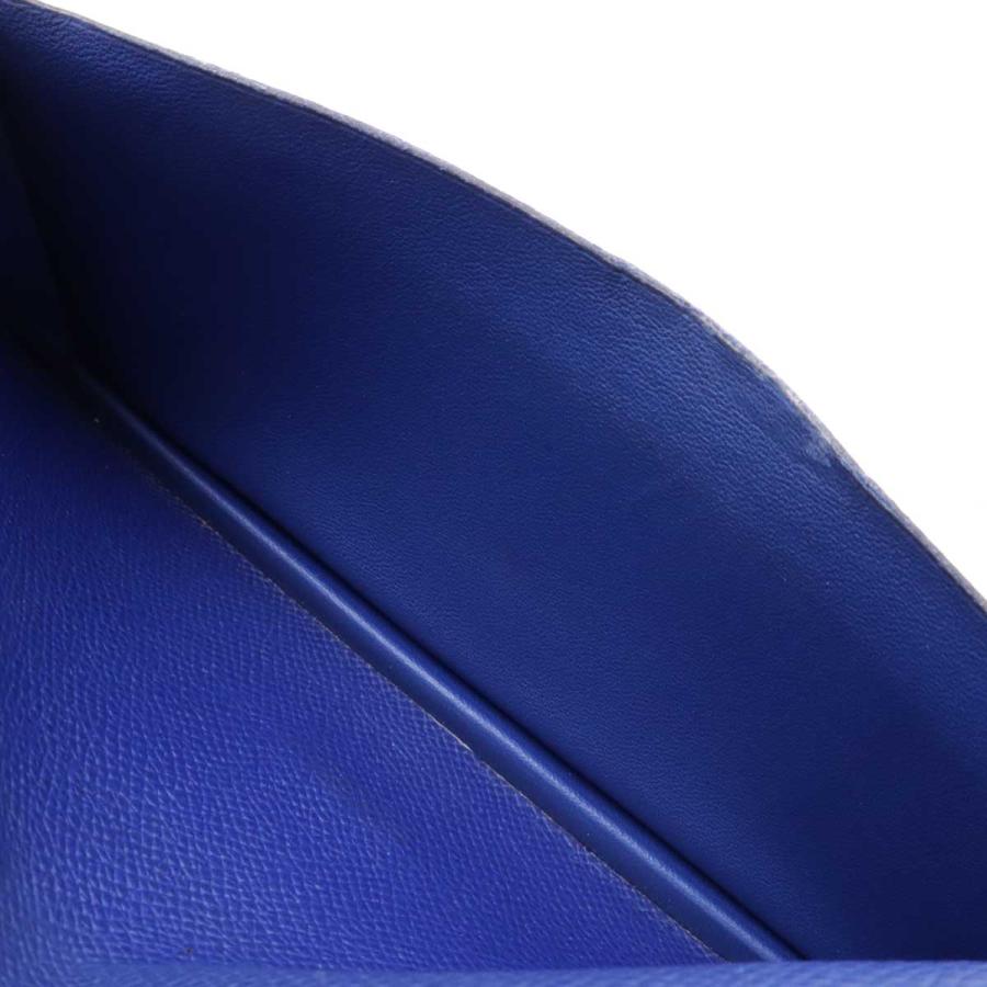 HERMES エルメス ベアンスフレ 2つ折長財布 二つ折り長財布 ヴォーエプソン レザー ブルーエレクトリック ブルー 青 シルバー金具 X刻印 | HERMES | 05