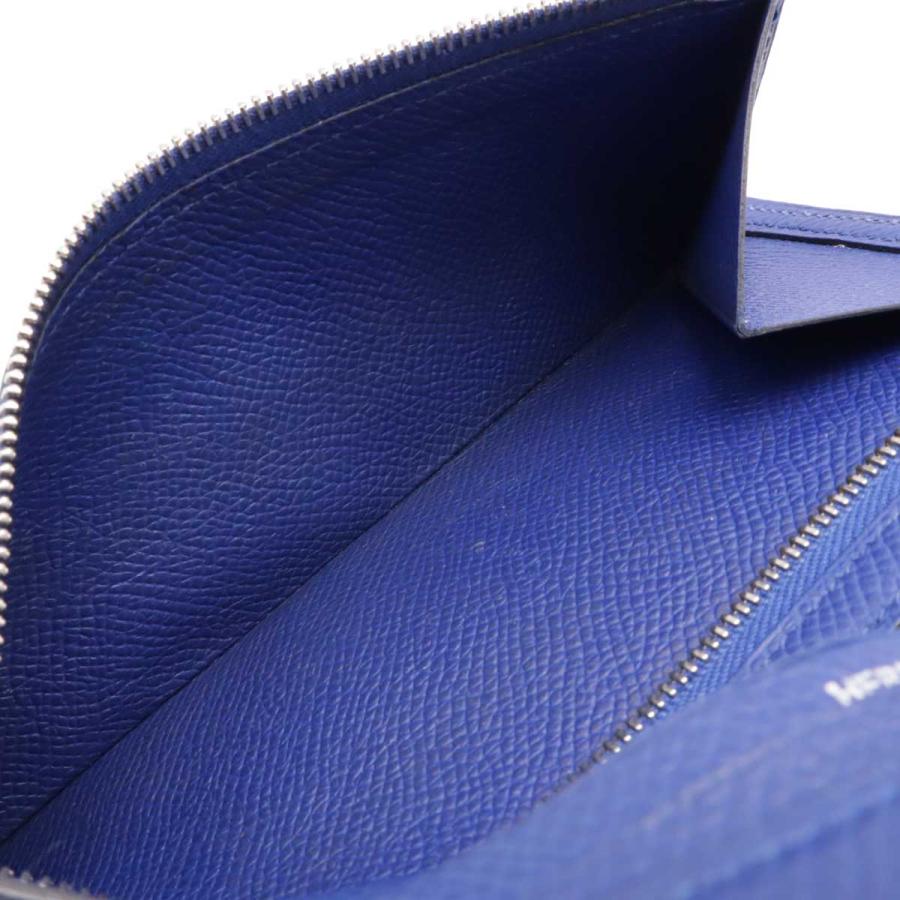 HERMES エルメス ベアンスフレ 2つ折長財布 二つ折り長財布 ヴォーエプソン レザー ブルーエレクトリック ブルー 青 シルバー金具 X刻印 | HERMES | 06