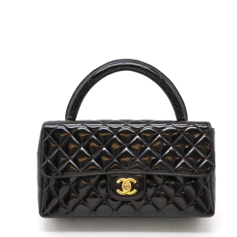 CHANEL シャネル マトラッセ ハンドバッグ 親子バッグ 親のみ エナメル 