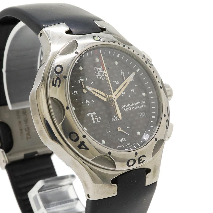 タグホイヤー キリウム CL1181 チタン クロノグラフ ジャンク TAG HEUER（タグ・ホイヤー） タグ ホイヤー キリウム ブラック