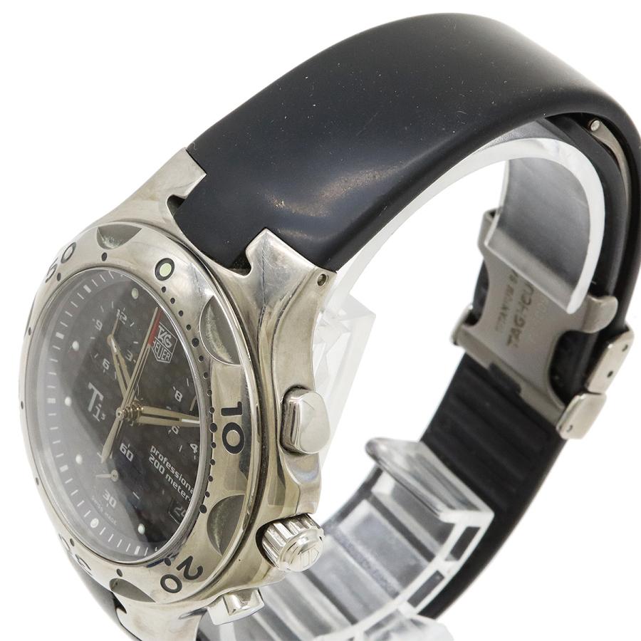 TAG Heuer Ti5 CL1181 クロノグラフ QZ 200m防水 TAG HEUER（タグ・ホイヤー） タグ ホイヤー キリウム ブラック