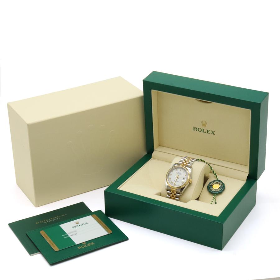 ROLEX ロレックス デイトジャスト ホワイトローマ文字盤 SS/YG  ランダム番 メンズ AT オートマ 腕時計 116233 | ROLEX | 08