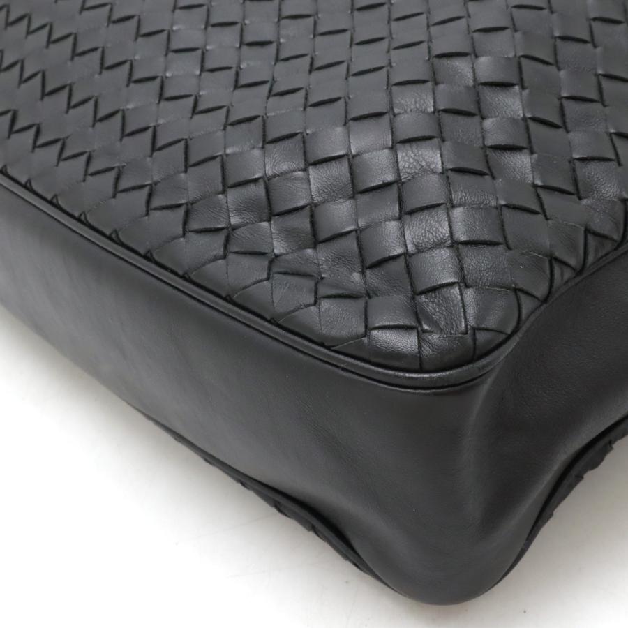 BOTTEGA VENETA ボッテガ ヴェネタ イントレチャート ビジネスバッグ ブリーフケース 書類カバン 2WAY ショルダーバッグ レザー ブラック | BOTTEGA VENETA | 02