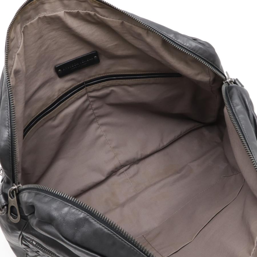 BOTTEGA VENETA ボッテガ ヴェネタ イントレチャート ビジネスバッグ ブリーフケース 書類カバン 2WAY ショルダーバッグ レザー ブラック | BOTTEGA VENETA | 06