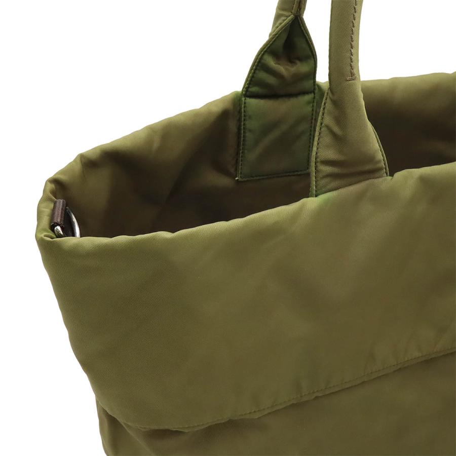 PRADA プラダ トートバッグ ショルダートート リバーシブル ナイロン レザー カーキ ダークブラウン 茶 ショルダーストラップ欠品 | PRADA | 06