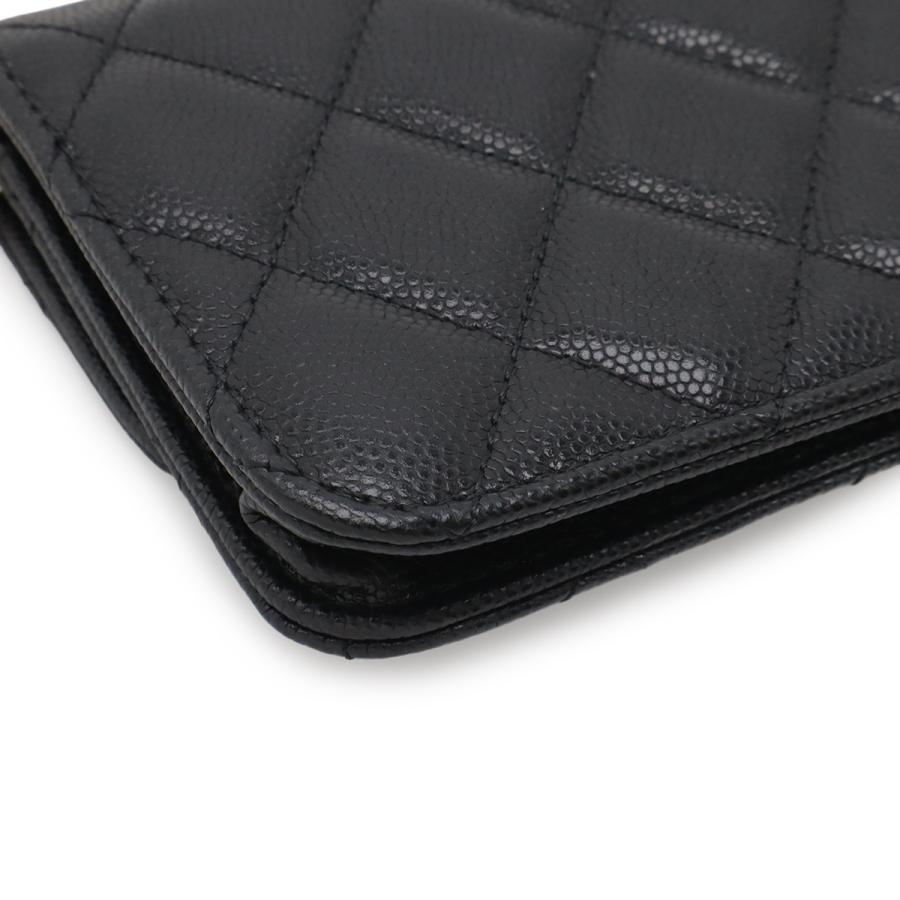 CHANEL シャネル マトラッセ ココマーク ベルトバッグ チェーンバッグ ミニバッグ ポーチ キャビアスキン レザー ブラック 黒 | CHANEL | 02