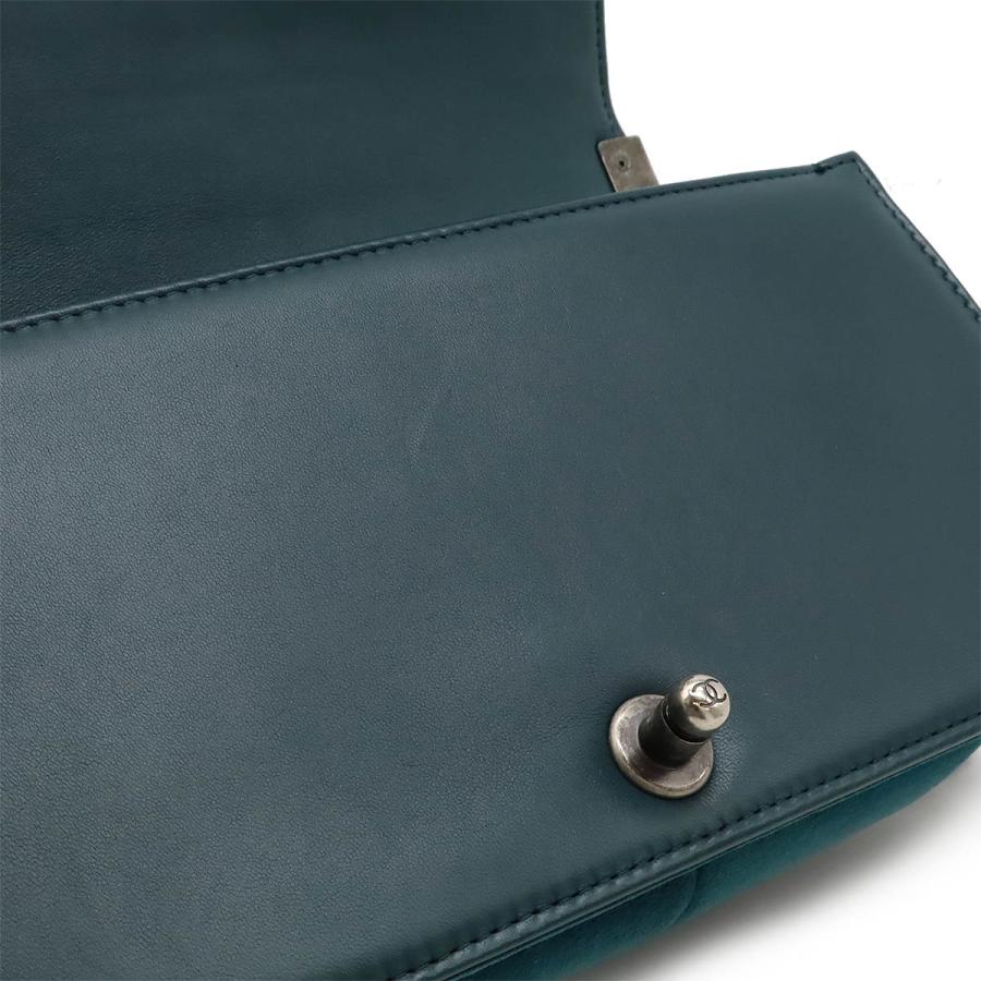 CHANEL シャネル ボーイシャネル マトラッセ ココマーク チェーンショルダーバッグ ベロア ツイード ブラウンマルチカラー グリーン | CHANEL | 03