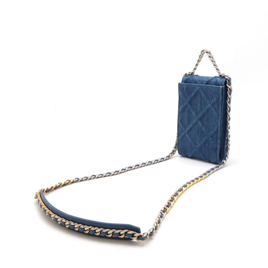 希少 CHANEL シャネル デニム ミニポーチ ケース CHANEL（シャネル） シャネル19 ココマーク ポシェット 2WAY チェーン