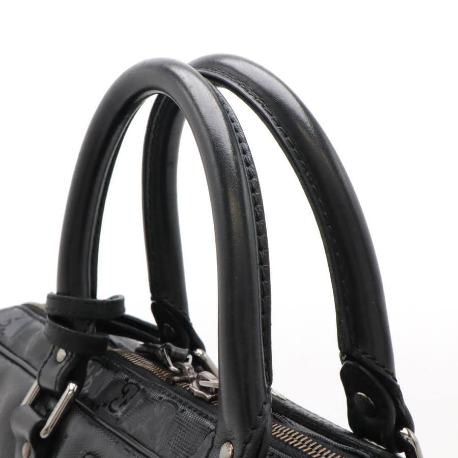 GUCCI グッチ ビジネスバッグ シマ ブリーフケース 革 A4 黒 GUCCI