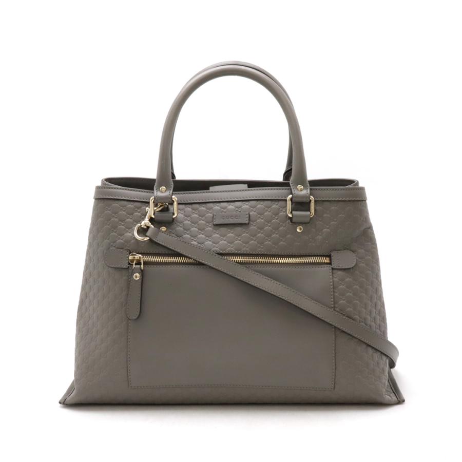 GUCCI グッチ マイクログッチシマ ハンドバッグ ネイビー ゴールド金具