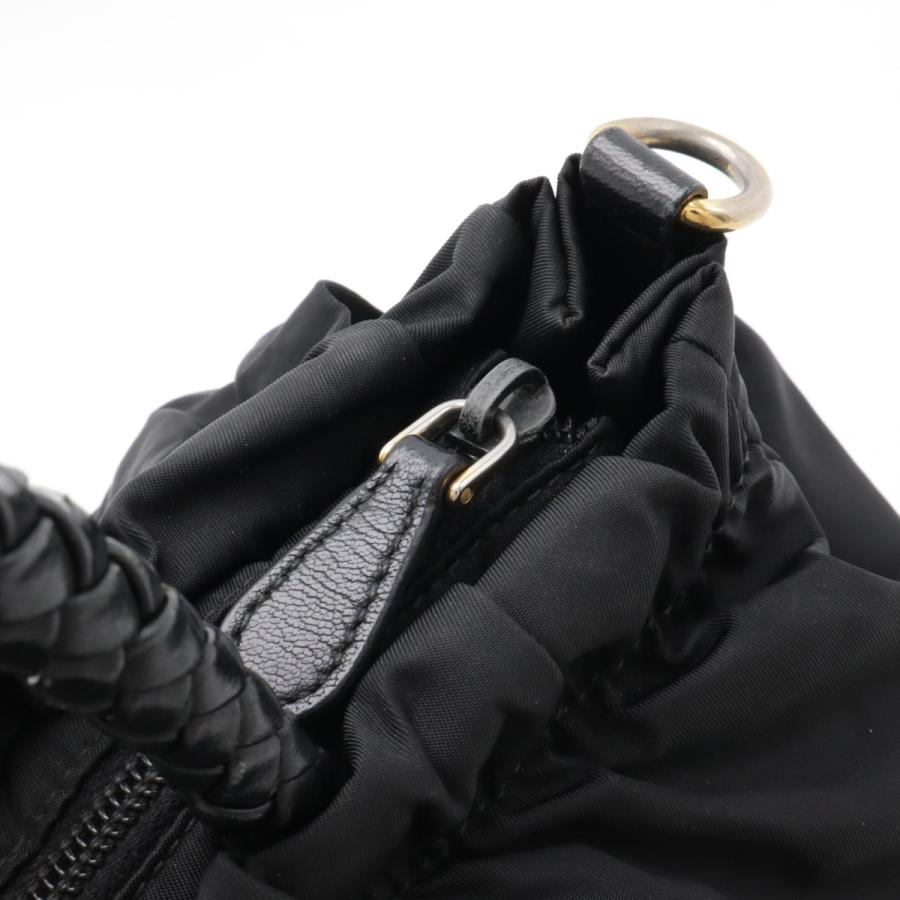 PRADA プラダ TESSUTO BOW リボン ギャザー ハンドバッグ トート PRADA プラダ TESSUTO BOW リボン ギャザー ハンドバッグ トート