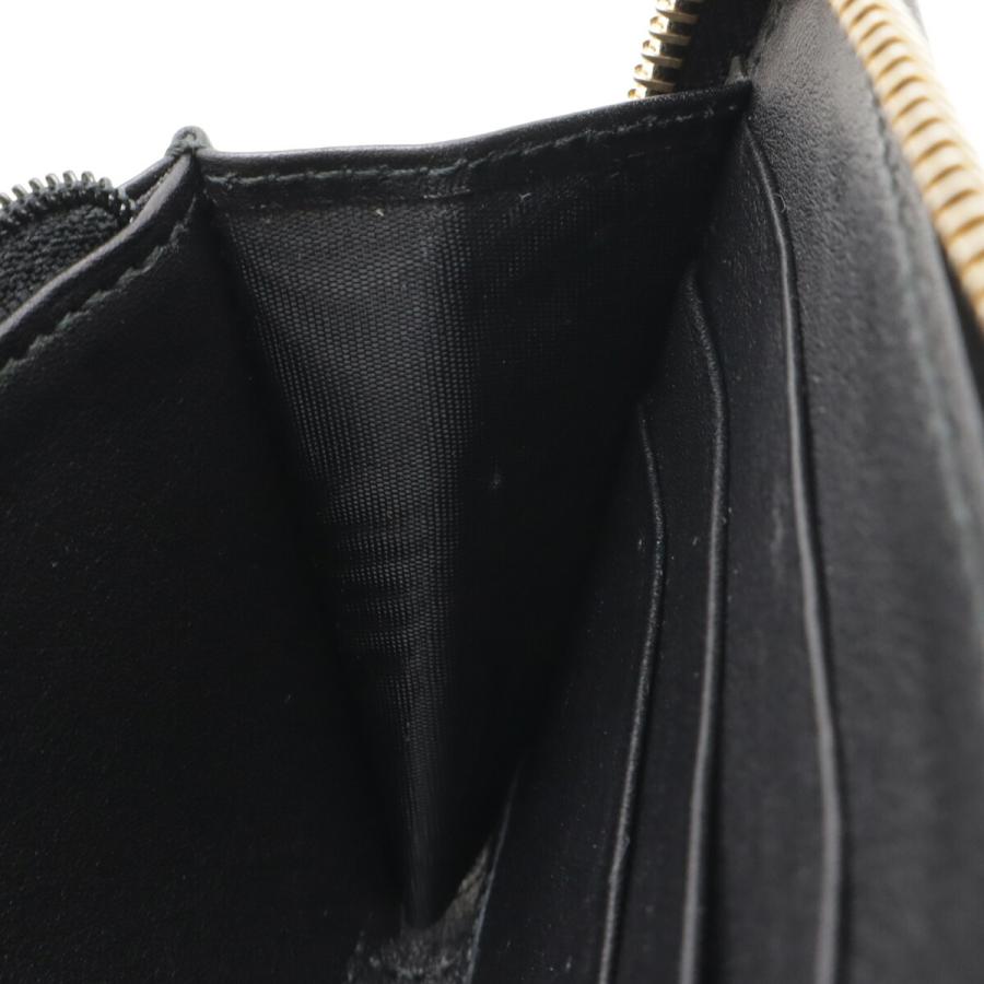 GUCCI グッチ マイクログッチシマ ラウンドファスナー 長財布 レザー ブラック 黒 ゴールド金具 アウトレット品 449391 | GUCCI | 05