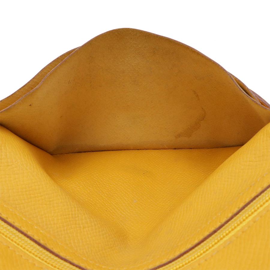 HERMES エルメス ベアン クラシック 2つ折り長財布 二つ折り長財布 クシュベル レザー イエロー 黄色 ゴールド金具 □C刻印 | HERMES | 05