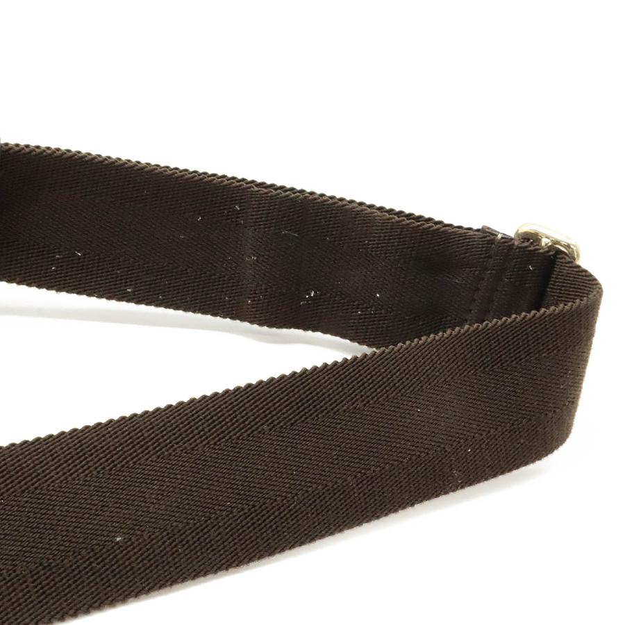 GUCCI グッチ GGスプリーム GGプラス ショルダーバッグ 斜め掛け PVC レザー カーキベージュ 茶 ダークブラウン シルバー金具 246881 | GUCCI | 05