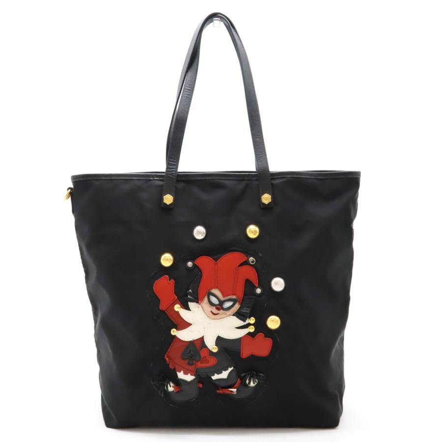 PRADA プラダ ピエロ モチーフ トートバッグ ショルダートート PRADA プラダ ピエロ モチーフ トートバッグ ショルダートート