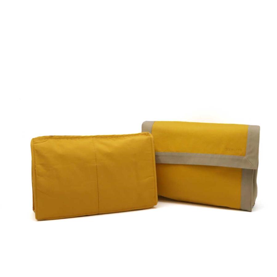 HERMES エルメス タピドセル クラッチバッグ セカンドバッグ インナーバッグ ポーチ キャンバス イエロー 黄色 ベージュ | HERMES