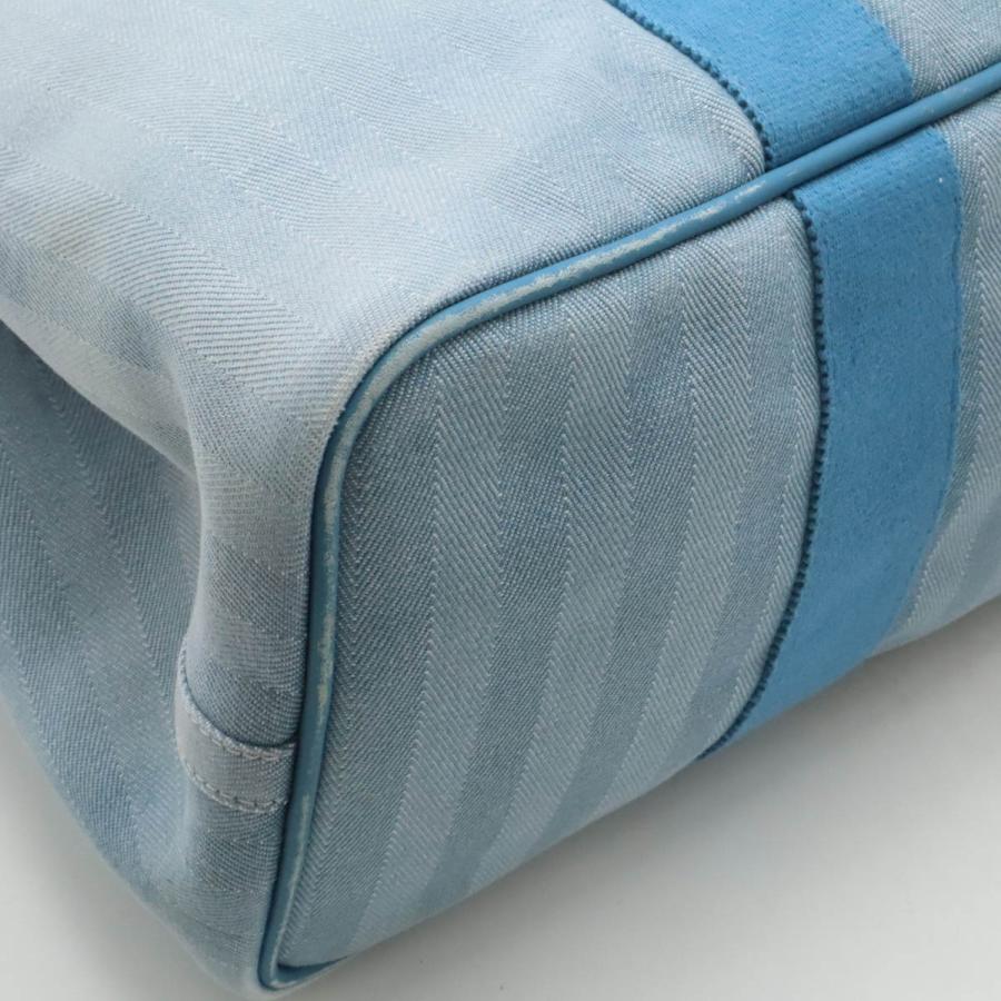 HERMES エルメス ヴァルパライソMM バルパライソMM ハンドバッグ トートバッグ トワルシェブロン レザー ブルージーン ライトブルー ポーチ付 | HERMES | 02