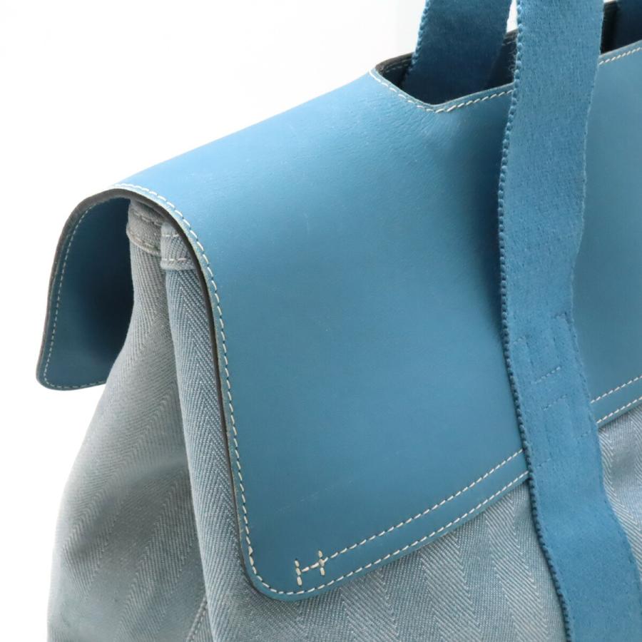 HERMES エルメス ヴァルパライソMM バルパライソMM ハンドバッグ トートバッグ トワルシェブロン レザー ブルージーン ライトブルー ポーチ付 | HERMES | 03
