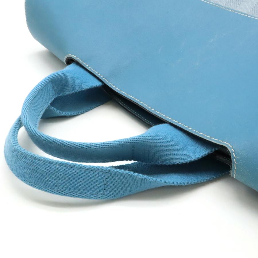 HERMES エルメス ヴァルパライソMM バルパライソMM ハンドバッグ トートバッグ トワルシェブロン レザー ブルージーン ライトブルー ポーチ付 | HERMES | 04