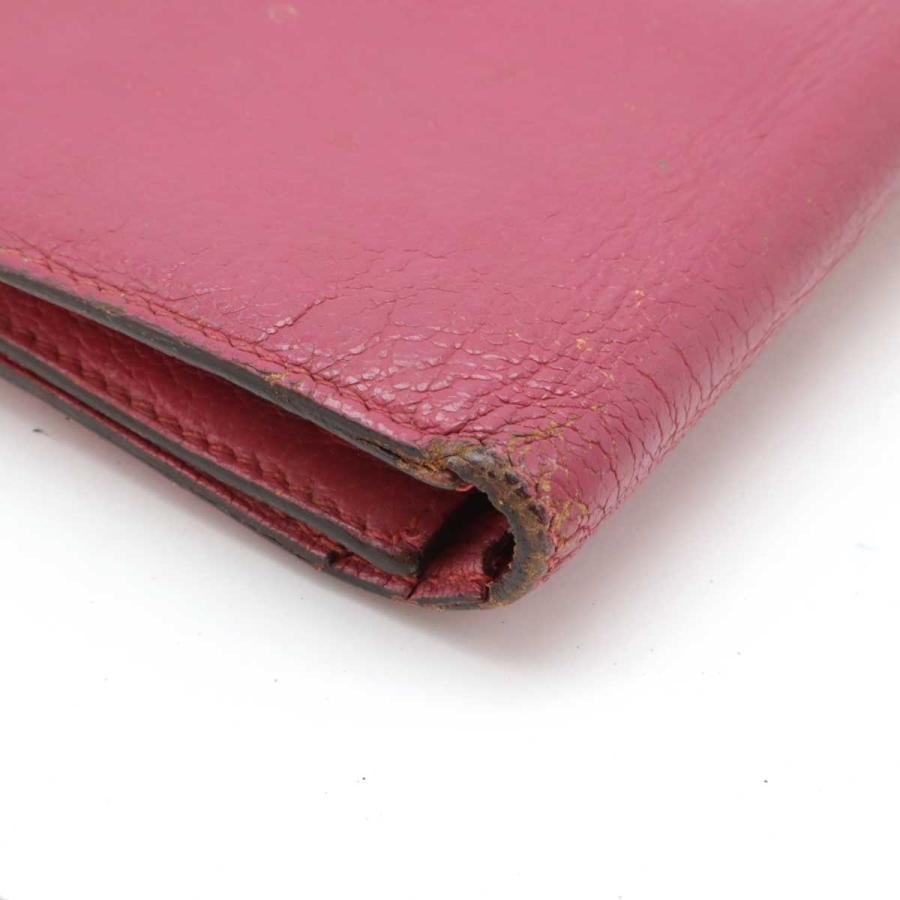 HERMES エルメス ベアン 2PLIS デュプリ 3つ折長財布 三つ折り長財布 レザー ピンク シルバー金具 | HERMES | 02