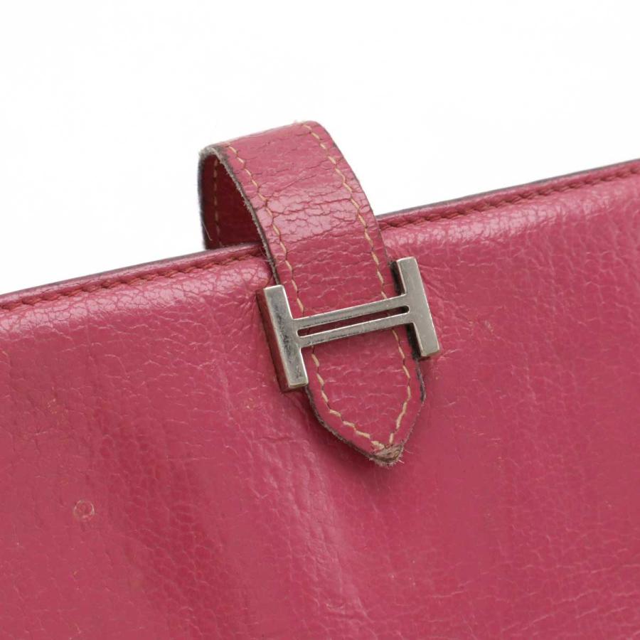 HERMES エルメス ベアン 2PLIS デュプリ 3つ折長財布 三つ折り長財布 レザー ピンク シルバー金具 | HERMES | 03