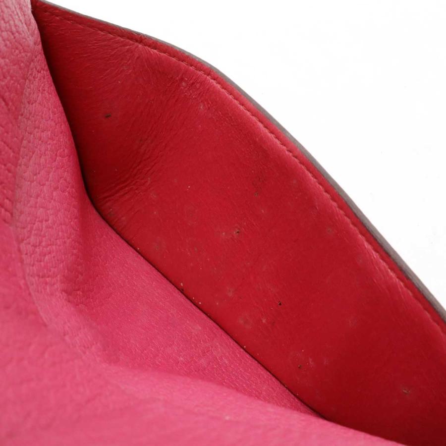 HERMES エルメス ベアン 2PLIS デュプリ 3つ折長財布 三つ折り長財布 レザー ピンク シルバー金具 | HERMES | 05