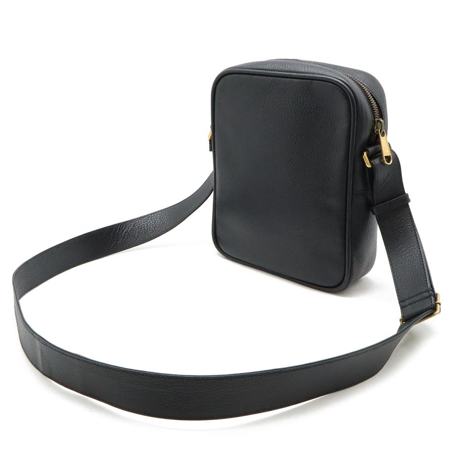 GUCCI グッチ グッチプリント メッセンジャーバッグ ショルダーバッグ 斜め掛け レザー ブラック 黒 ゴールド金具 523591 | GUCCI | 01