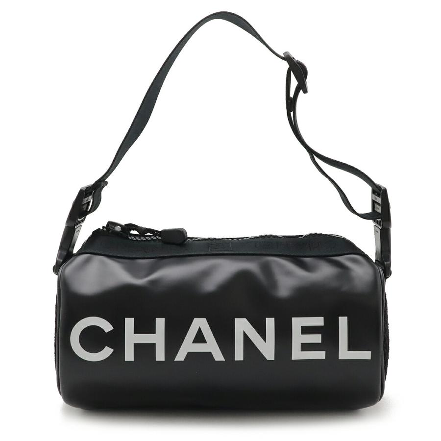 ^_^☆美品☆CHANELスポーツラインバッグ CHANEL（シャネル） スポーツライン ボディバッグ ナイロン ブラック