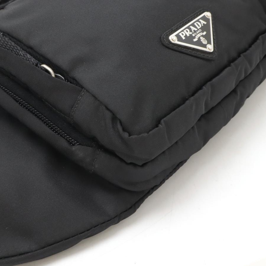 PRADA プラダ ウエストバッグ ウエストポーチ ボディバッグ ヒップバッグ ナイロン NERO 黒 ブラック シルバー金具 2VL056 | PRADA | 02