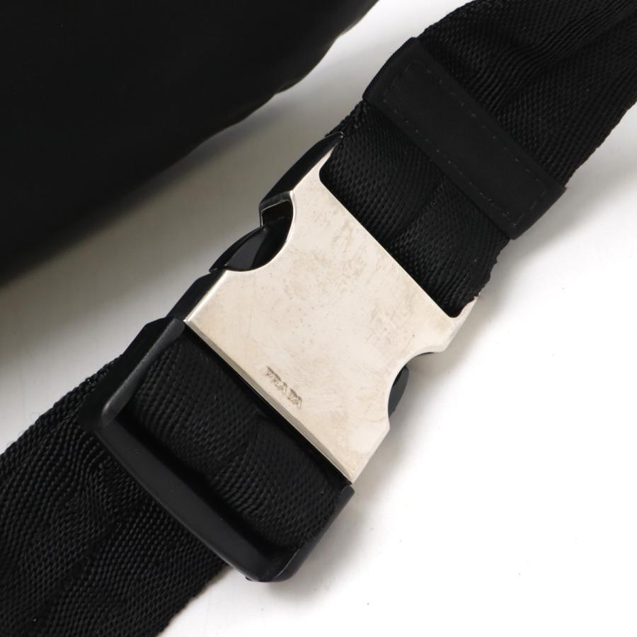 PRADA プラダ ウエストバッグ ウエストポーチ ボディバッグ ヒップバッグ ナイロン NERO 黒 ブラック シルバー金具 2VL056 | PRADA | 05