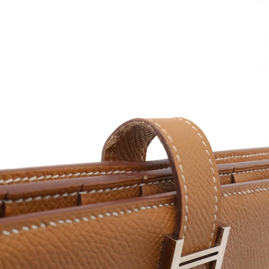 HERMES エルメス ベアンスフレ 2つ折長財布 二つ折り長財布 ヴォーエプソン レザー キャメル ライトブラウン ゴールド金具 X刻印 | HERMES | 03