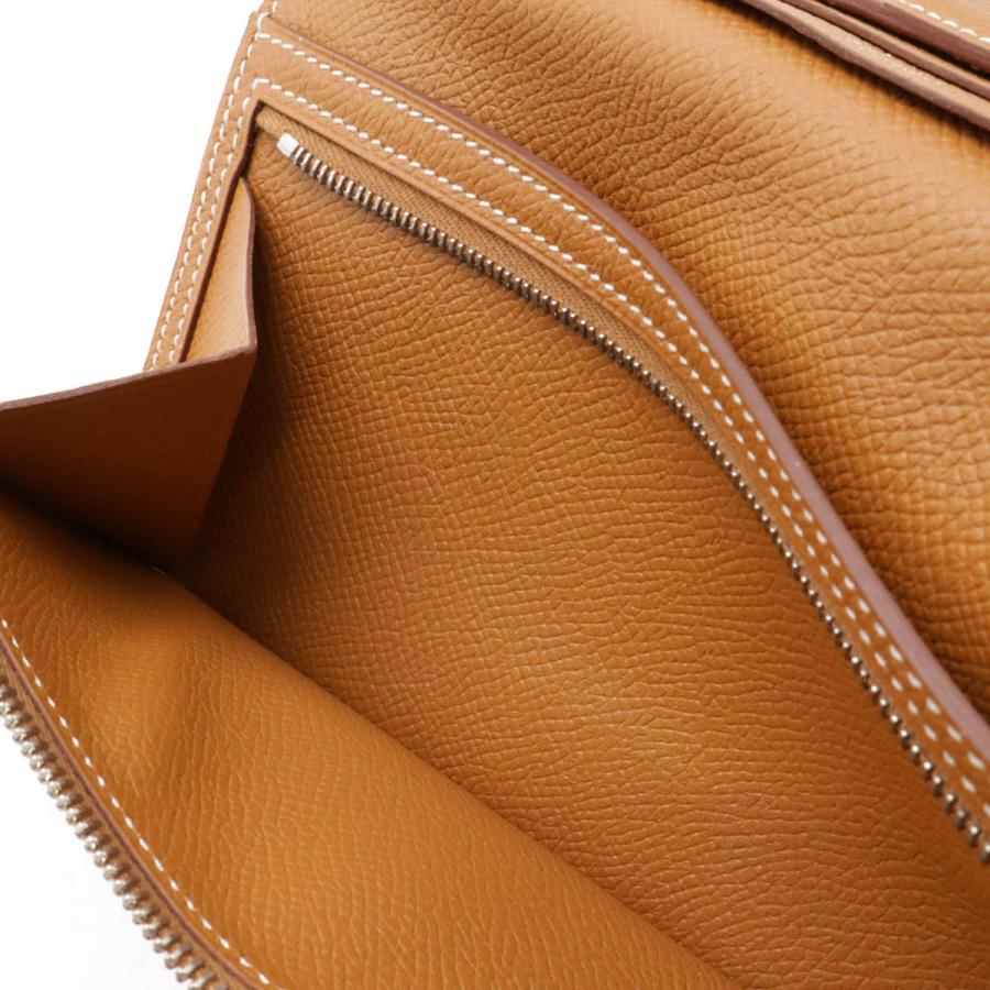 HERMES エルメス ベアンスフレ 2つ折長財布 二つ折り長財布 ヴォーエプソン レザー キャメル ライトブラウン ゴールド金具 X刻印 | HERMES | 07