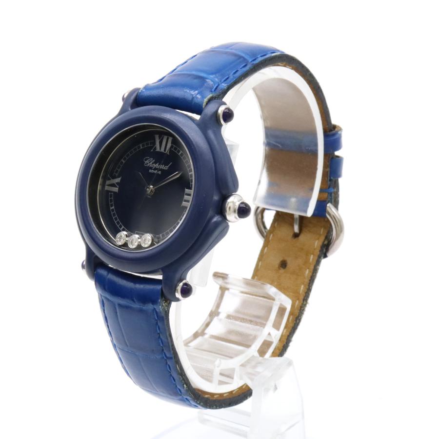 Chopard ショパール ビーハッピー 3Pダイヤ プラスチック 革ベルト レディース クォーツ 腕時計 27/7779 | Chopard | 01