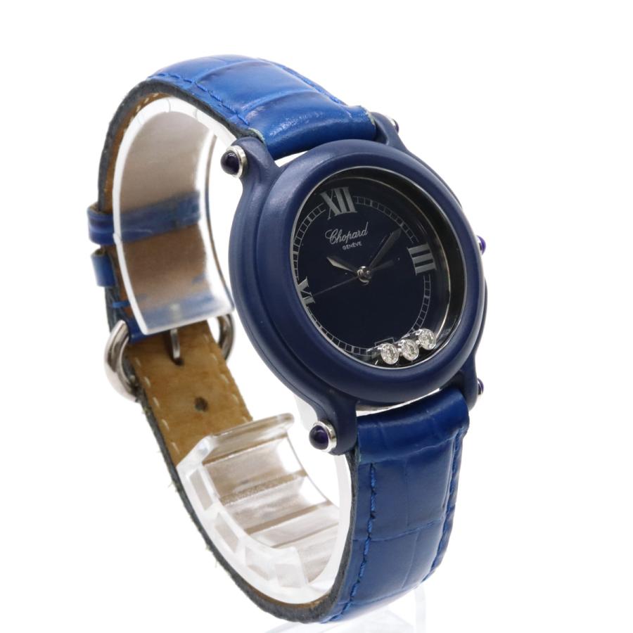 Chopard ショパール ビーハッピー 3Pダイヤ プラスチック 革ベルト レディース クォーツ 腕時計 27/7779 | Chopard | 02