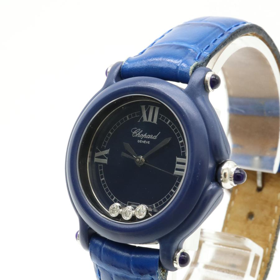 訳あり ショパール Chopard 27/7777 ビーハッピー 3Pダイヤ デイト クォーツ レディース 保証書付き_946662 Chopard（ショパール） 訳あり Chopard 27/7777 ビーハッピー 3Pダイヤ