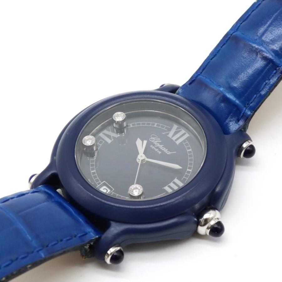 Chopard ショパール ビーハッピー 3Pダイヤ プラスチック 革ベルト レディース クォーツ 腕時計 27/7779 | Chopard | 04