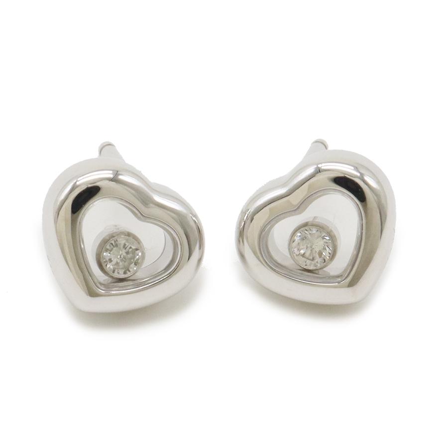 Chopard ショパール ハッピーダイヤモンド ハート 1Pダイヤ ピアス K18WG 750WG ホワイトゴールド ダイヤモンド 83/4854 | Chopard | 03