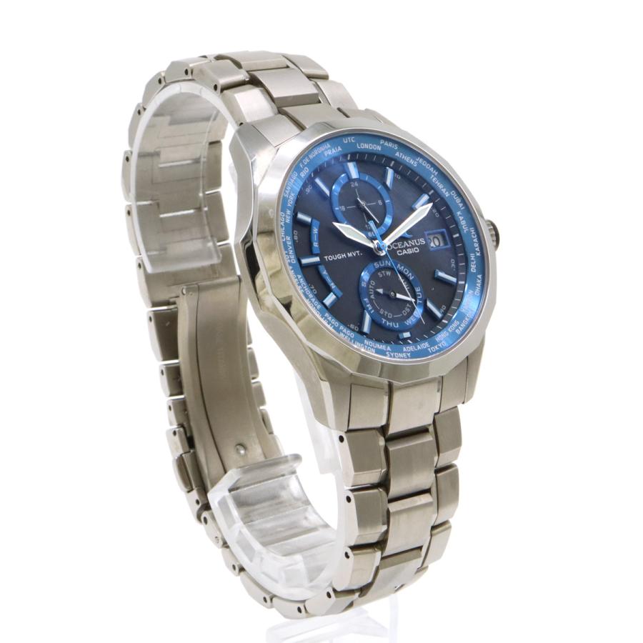 CASIO カシオ OCEANUS オシアナス マンタ チタン デイト 電波ソーラー マルチバンド6 ブラック文字盤 メンズ 腕時計 OCW-S2000-1AJF | CASIO | 02