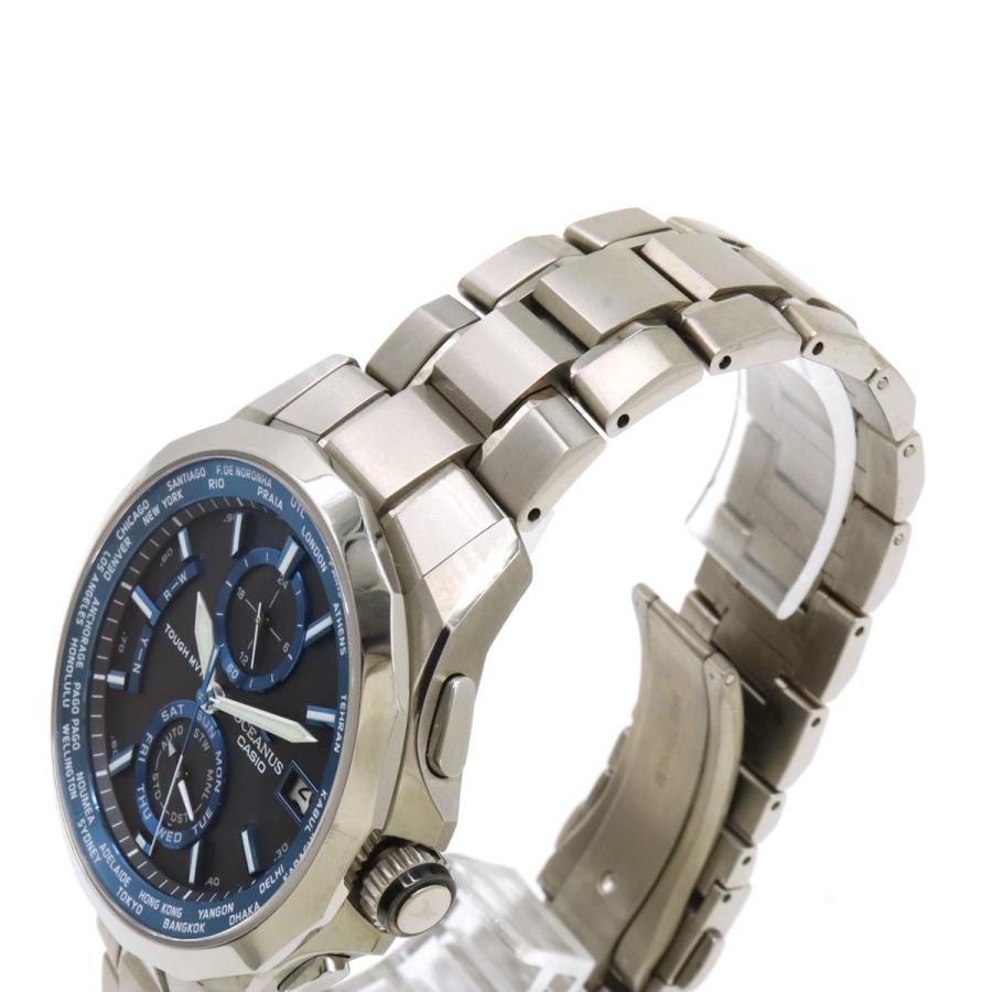 CASIO カシオ OCEANUS オシアナス マンタ チタン デイト 電波ソーラー マルチバンド6 ブラック文字盤 メンズ 腕時計 OCW-S2000-1AJF | CASIO | 04