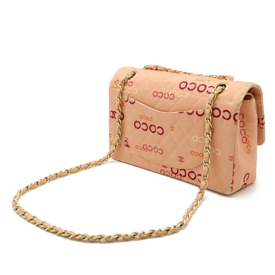 CHANEL（シャネル） COCOプリント マトラッセ25 ココマーク Wチェーン