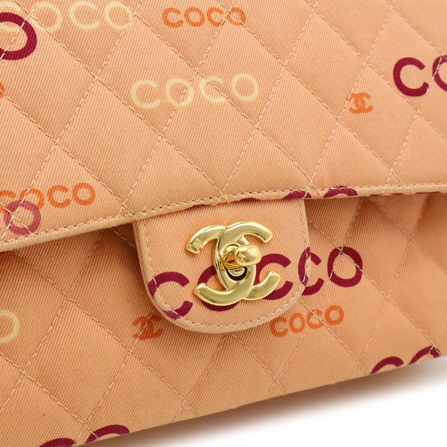 CHANEL（シャネル） COCOプリント マトラッセ25 ココマーク Wチェーン