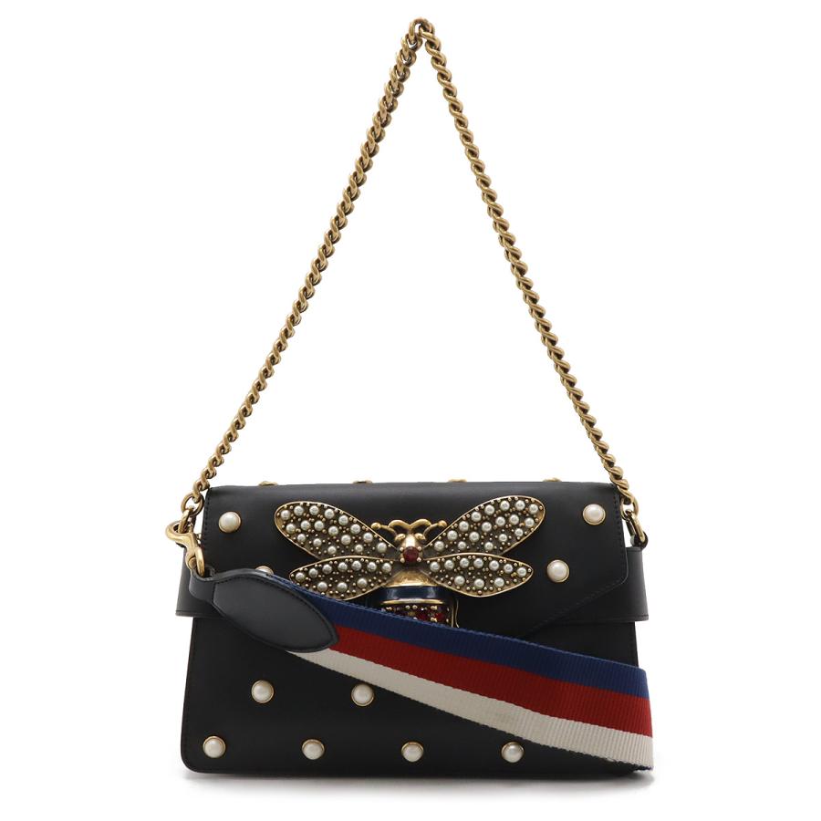 GUCCI グッチ ブロードウェイ パール&ビー チェーンショルダー  
