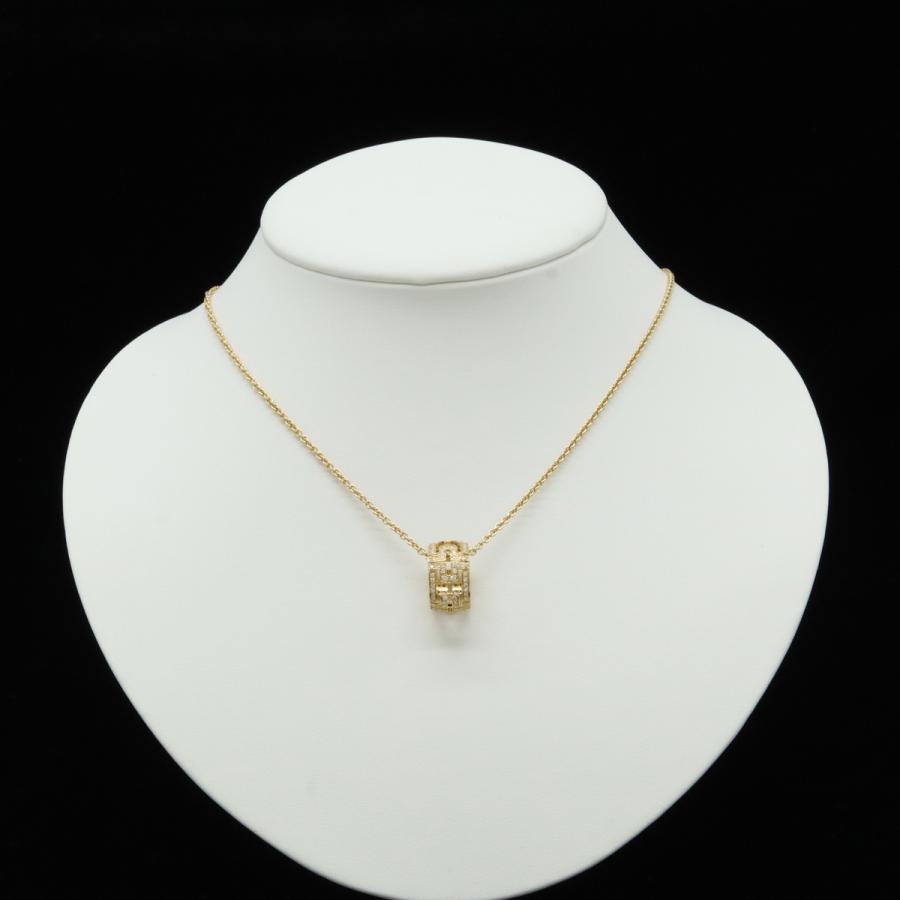 ブルガリ BVLGARI パレンテシ パヴェダイヤ ネックレス K18WG BVLGARI