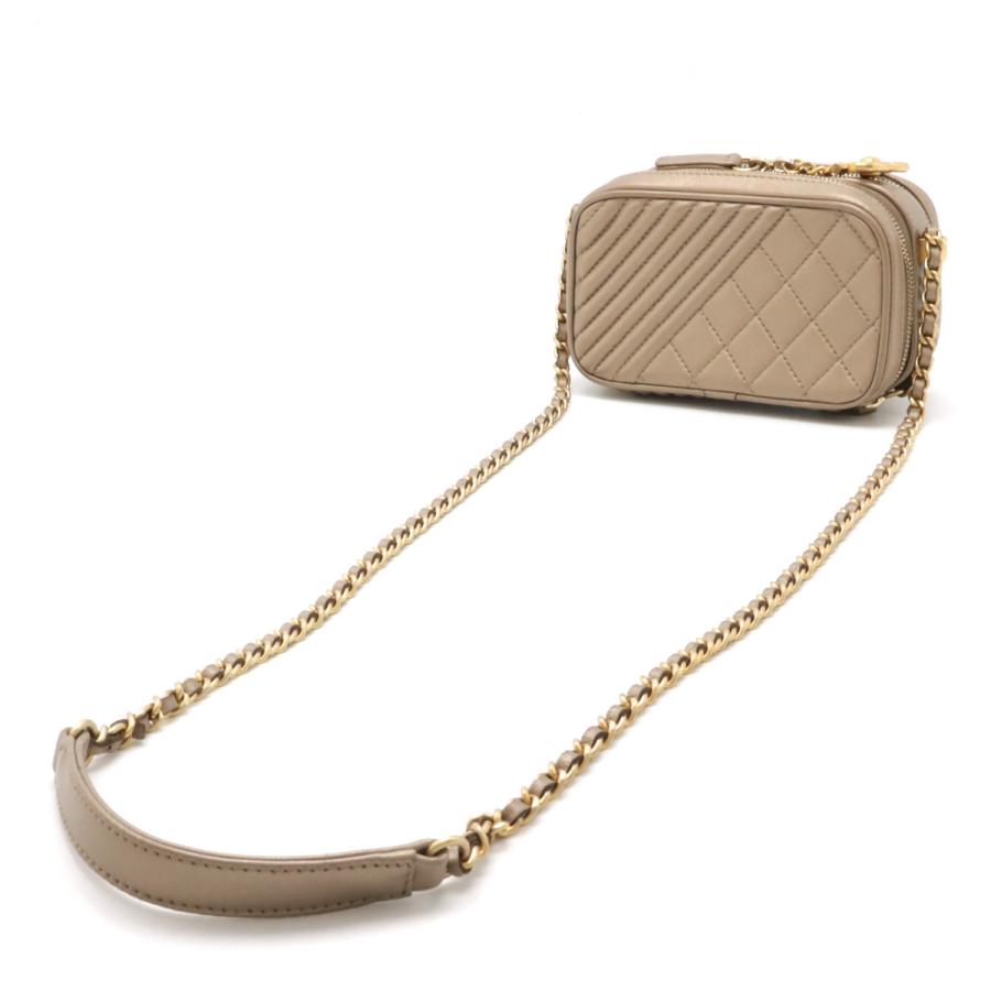 CHANEL シャネル ココマーク カメラバッグ チェーンショルダー ショルダーバッグ ポシェット キルティング レザー ブロンズゴールド | CHANEL | 01