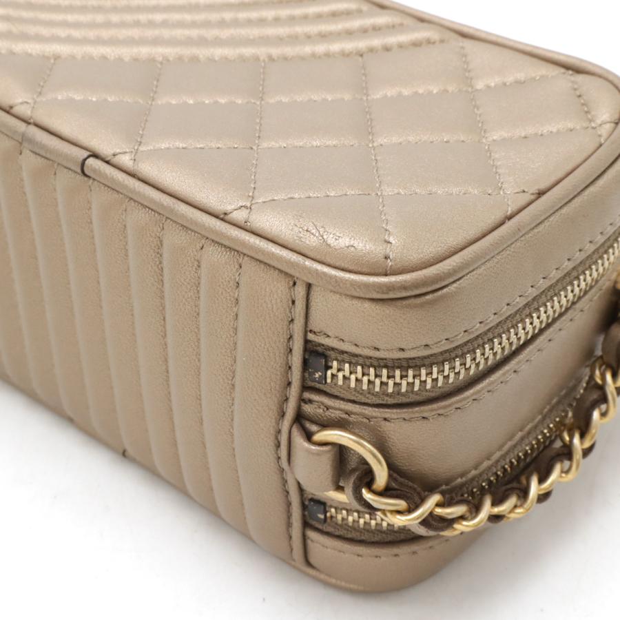 CHANEL シャネル ココマーク カメラバッグ チェーンショルダー ショルダーバッグ ポシェット キルティング レザー ブロンズゴールド | CHANEL | 02