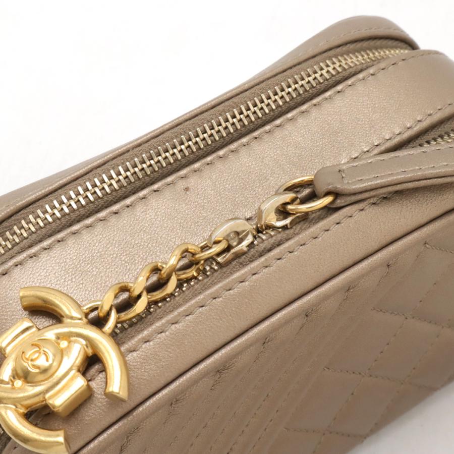 CHANEL シャネル ココマーク カメラバッグ チェーンショルダー ショルダーバッグ ポシェット キルティング レザー ブロンズゴールド | CHANEL | 03