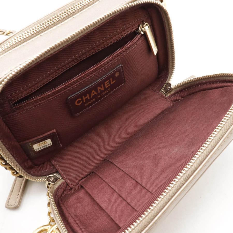 CHANEL シャネル ココマーク カメラバッグ チェーンショルダー ショルダーバッグ ポシェット キルティング レザー ブロンズゴールド | CHANEL | 05